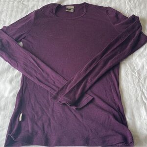 Icebreaker Merino Bodyfit Basics 200 LS Base layer Shirt Leggings Purple Small